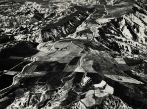 View of the Anglona hill with the sanctuary of Santa Maria Regina di Anglona.