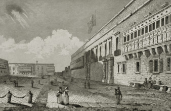 Valletta, Malta. Grandmaster's Palace. Built between the 16th and 18th centuries, it was the