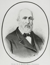 Manuel Mila y Fontanals (1818-1884). Spanish philologist, historian and literary critic. Portrait.