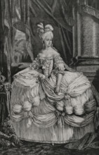 Marie Antoinette (1755-1793). Queen consort of France by her marriage to Louis XVI of France. She