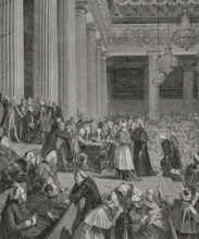 French Revolution. Night of 4 August 1789. Session of the Constituent Assembly during which the