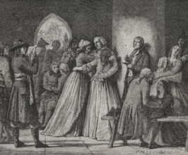 French Revolution. Reign of Terror (1793-1794). Appeal to those condemned to death, 1794. Drawing