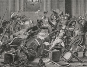 Maximilien Robespierre (1758-1794). French writer, lawyer and politician. Arrest of Robespierre and