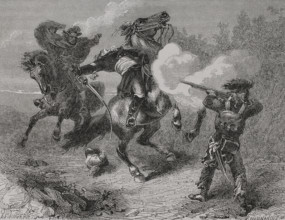 Henri de la Rochejaquelein (1772-1794). General of the Catholic and Royal Army of Vendee. Death of