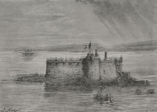 History of France. Chateau du Taureau. Located in the village of Plouezoc'h, in the bay of Morlaix