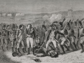 French Revolution. Chouannerie. Battle of Quiberon (23 June to 21 July 1795). Troops of the First