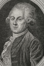 Louis-Sebastien Mercier (1740-1814). French writer, playwright and critic of Pre-Romanticism.