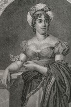 Germaine de Stael (Anne Louise Germaine de Stael-Holstein) (1766-1817), known as Madame de Stael.
