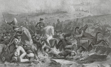 Battle of Austerlitz or Battle of the Three Emperors (2nd December 1805). Part of War of the Third