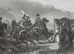 Battle of Jena (14 October 1806). The French army under Napoleon defeated the Prussian troops