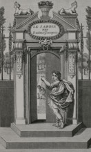 Illustration for the frontispiece of ""Le Jardin des racines grecques"" (The Garden of Greek Roots)