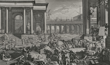 L'Academie des Sciences et Beaux-Arts (The Academy of Sciences and Fine Arts). Demonstrations of