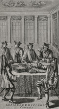 Les Academiciens"". Comedy in verse by French writer Charles de Saint-Evremond (1614-1703),