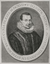 Jacques Auguste de Thou (1553-1617). French Latinist, poet, historian, bibliophile, and