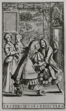 Les Precieuses ridicules"" (The Ridiculous Precieuses). One-act comedy written in prose by Moliere