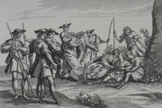 L’Amynte du Tasse, pastoralle traduction nouvelle avec les figures. Pastoral drama in Italian,