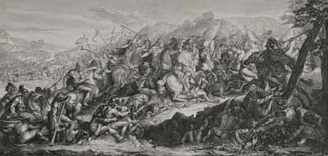Battle of the Granicus (May 334 BC). The Macedonian King Alexander the Great defeated the Persians.