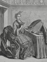 Françoise Charlotte de Saint-Nectaire (1679-1745), known as Mademoiselle de Mennetoud. French