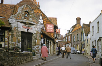 The Old Bell pub, Ye Olde Bell Inn, Star Brewery, The Mint street,  Rye, Kent, England, UK early