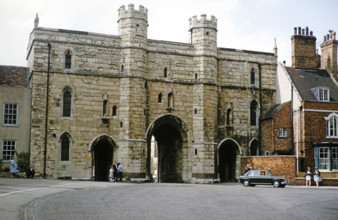 Exchequer Gate, Lincoln, Lincolnshire, England, UK early 1960s.