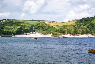 Royal Navy ship F50 HMS Venus, Type 15 Frigate built 1943, Dartmouth, south Devon, England, UK,