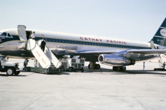 Cathay Pacific airline Convair 880 - M jet airliner plane, VR-HFS, 1963.