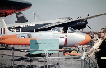 Provost T Mk 3 jet trainer aircraft, Farnborough airshow, Hampshire, England, UK September 1960.