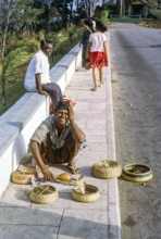 Snake charmer at Mount Faber, Singapore, southeast Asia, 1965.