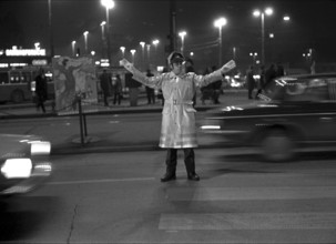 High-visibility coat for policemen, Zurich 1972