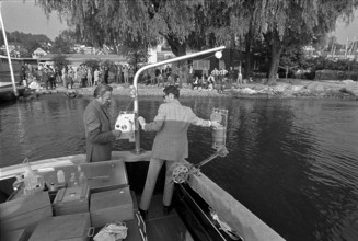 New boat for the water rescue police, Zurich 1972