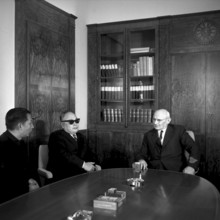 Laos conference in Geneva 1961: Federal Councillor Petitpierre, Chen-Yi, federal president Wahlen