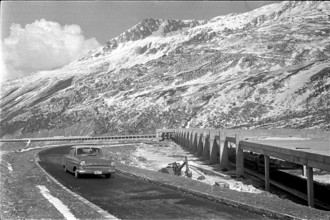 Tunnel Great Sankt Bernhard, before opening, 1964