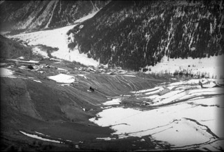 Opening of Great Sankt Bernhard tunnel at the southern entrance, Aosta, 1964