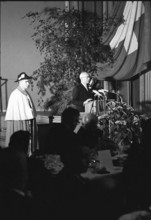 Reception for federal president Willy Spuhler in Zurich, 1967