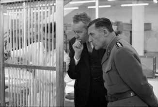 Federal Councillor Hans Schaffner at the opening of HTL Windisch 1968