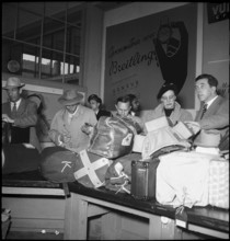 Departure of the second part of the Swiss Himalaya expedition, Geneva 1952