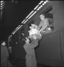 Departure of the Swiss Arctic expedition 1950