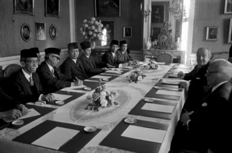 Meeting between Indonesia's president Suharto and federal president Nello Celio, Berne 1972
