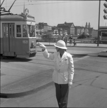 Taffic policeman, Zurich 1958