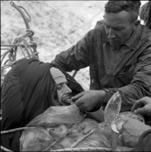 Recovery of two Italian and two German alpinists at the Eiger north face 1957