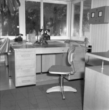 Office of the of water rescue police in Tiefenbrunnen Zurich 1958