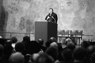 Franz Josef Strauss at Boersensaal, Zurich 1970