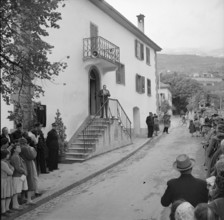 Opening of the Rainer Maria Rilke-street in Sierre, 1956