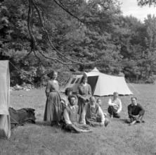 Joseph Lanza del Vasto, founder of ""The Community of the Ark"". Geneva 1958