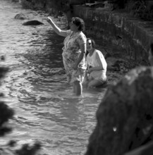 Two women chilling on the lakefront, Zurich 1962
