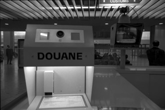 Customs clearance at the Airport Geneva Cointrin 1969