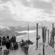 Tourists, Corviglia St. Moritz 1959
