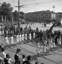 Parade, Geneva gymnastics club centenary, 1943
