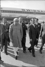 Arrival of M. C. Chagla, Indian foreign minister, in Geneva, 1967