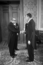 New Year reception at Federal Palace 1965: count Stackelberg, Tschudi